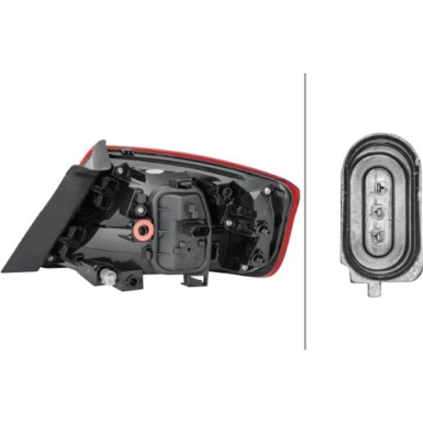 HECKLEUCHTE HELLA | AUDI A3 SPORTBACK 12-20 | 2SD 012 838-031 HECKLEUCHTE HELLA | AUDI A3 SPORTBACK 12-20 | 2SD 012 838-031