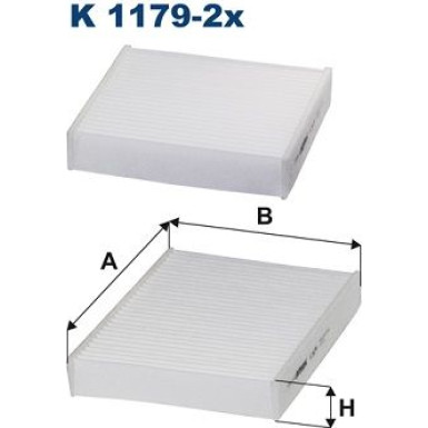 FILTRON Filter, Innenraumluft K 1179-2x