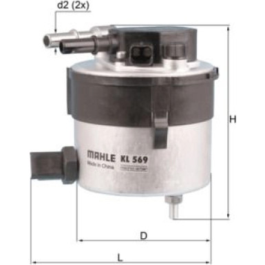 MAHLE Kraftstofffilter | KL 569