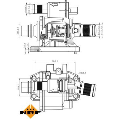 Thermostat, Kühlmittel EASY FIT 725058