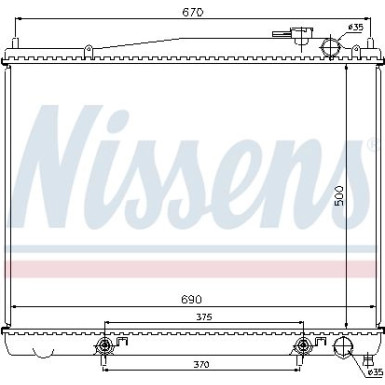 Wasserkühler PKW | NISSAN PATHFINDER 3.3 97-98 | 62916
