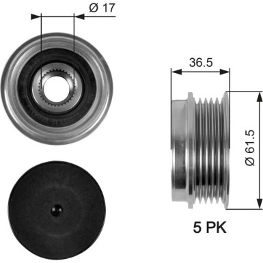 Generatorfreilauf DriveAlign™ OAP7041