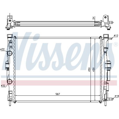 Wasserkühler PKW | RENAULT MEGANE 1.9 dCi 02 | 63769