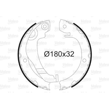 564183 Bremsbackensatz, Feststellbremse