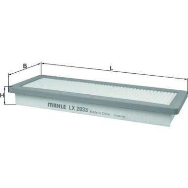 MAHLE Luftfilter | LX 2033