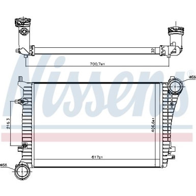 Ladeluftkühler PKW VW Golf V 03 FIRST FIT 96619