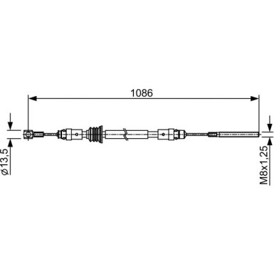 1 987 482 547 Seilzug, Feststellbremse