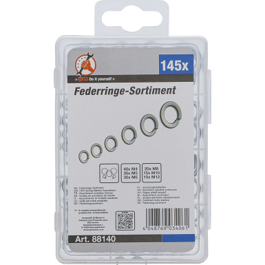 BGS Federringe-Sortiment M4 - M12 145-tlg BGS Do it yourself 88140