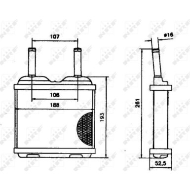Wärmetauscher, Innenraumheizung | 52113