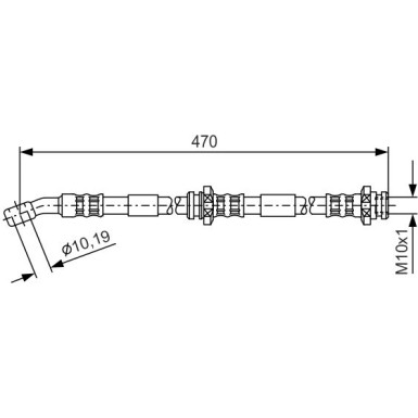 Bremsschlauch | NISSAN Micra | 1987481149