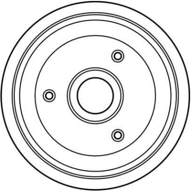 Bremstrommel. Citroen T. Ax/Saxo 1,0-1,6 86-03 | DB4129