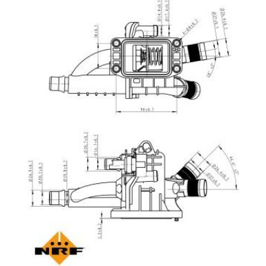 NRF Thermostat, Kühlmittel | 725021