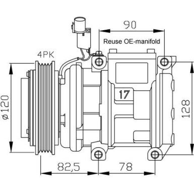 Kompressor, Klimaanlage EASY FIT 32449