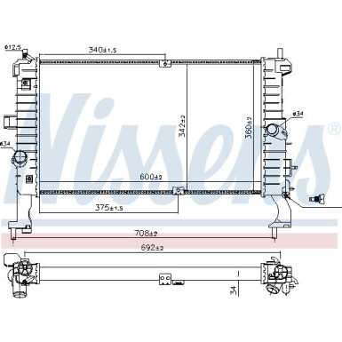 Wasserkühler PKW | OPEL Meriva 05/03-05/10 | 63092
