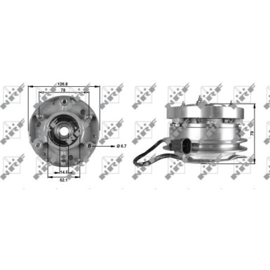 NRF Kühlerlüfterkupplung 49700