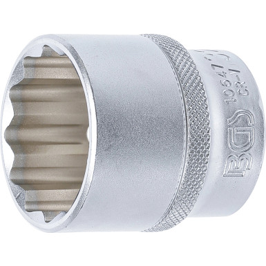 BGS Steckschlüssel-Einsatz Zwölfkant | Antrieb Innenvierkant 12,5 mm (1/2"""") | SW 32 mm | 10647