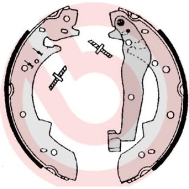 Bremsbackensatz HA BMW 3 82-92 ESSENTIAL LINE S 06 504