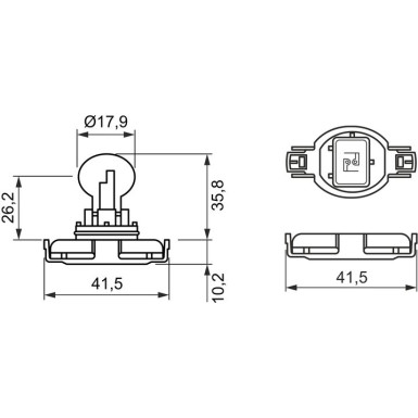 1 987 302 266 Glühlampe, Rückfahrleuchte Pure Light WS