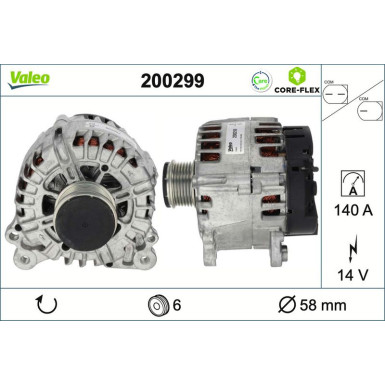 200299 Generator VALEO CORE-FLEX