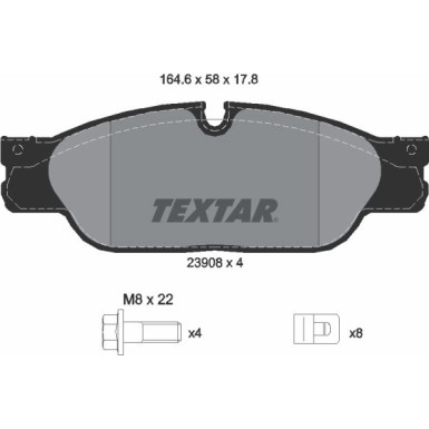 2390801 Bremsbelagsatz, Scheibenbremse Q+ 2390801 Bremsbelagsatz, Scheibenbremse Q+