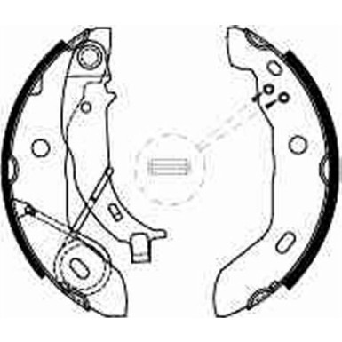 15 461 001 Bremsbacken | MERCEDES W168 97 | GS8627