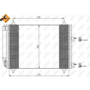 Kondensator, Klimaanlage EASY FIT 35445