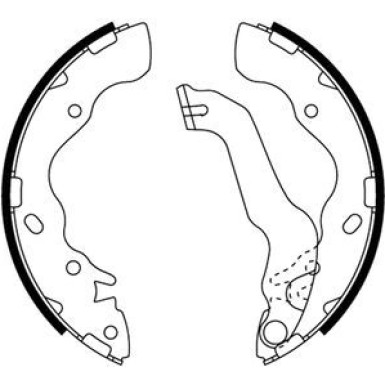 91061700 Bremsbackensatz 91061700 Bremsbackensatz