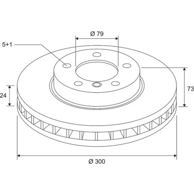 VALEO Bremsscheibe 672576 COATED