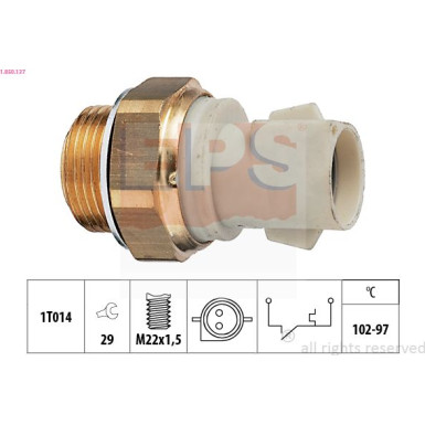 EPS Temperaturschalter 1.850.137 Made in Italy - OE Equivalent EPS Temperaturschalter 1.850.137 Made in Italy - OE Equivalent