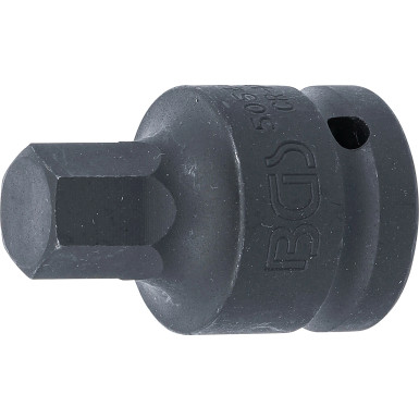 BGS Kraft-Bit-Einsatz | Antrieb Innenvierkant 20 mm (3/4"""") | Innensechskant 17 mm | 5054-17