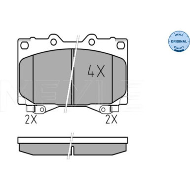 Bremsbelagsatz Toyota P. Landcruiser 4.2Tdi 98- Mit Sensor | 025 235 2415/W