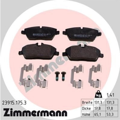 ZIMMERMANN Bremsbeläge