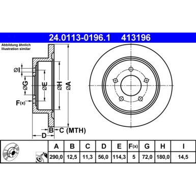 Bremsscheibe | 24.0113-0196.1