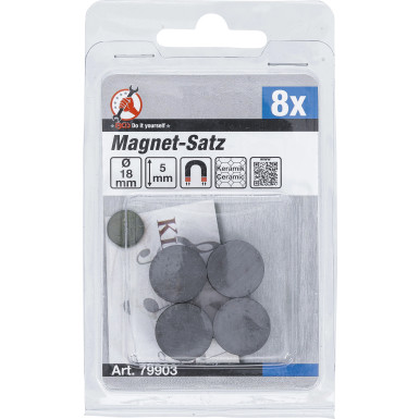 BGS Magnet-Satz Keramik Ø 18 mm 8-tlg BGS Do it yourself 79903