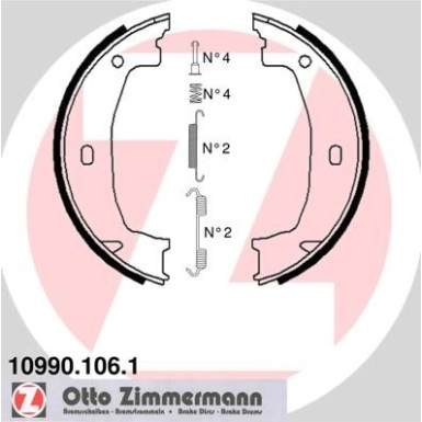 ZIMMERMANN Bremsbacken ZIMMERMANN Bremsbacken