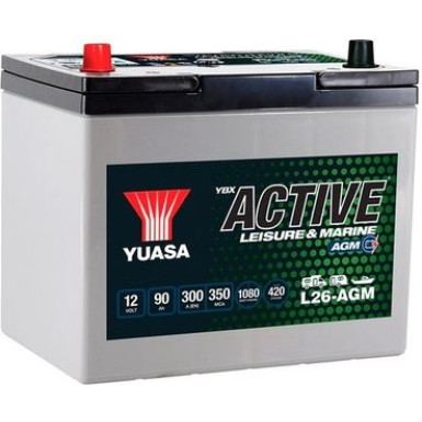 YUASA Starterbatterie L26-AGM