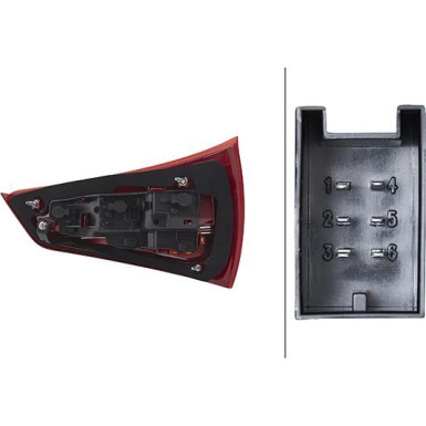 HECKLEUCHTE L 12 V HELLA | AUDI A1 5,10-2,15 | 2SK 010 436-091