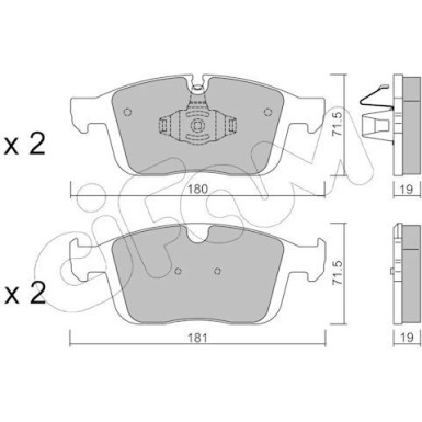 CIFAM Bremsbelagsatz, Scheibenbremse CIFAM Bremsbelagsatz, Scheibenbremse