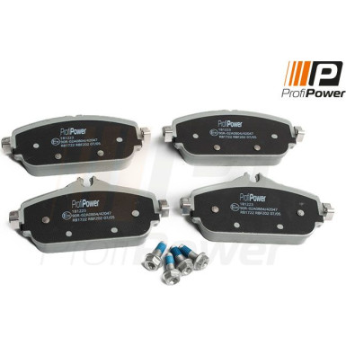 PROFIPOWER Bremsbelagsatz, Scheibenbremse 1B1223