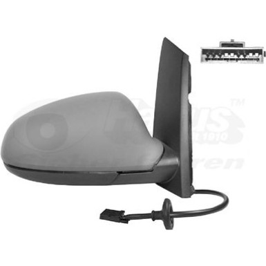 Aussenspiegel re. elek. Verstell. bhz Opel Astra J konvex 5Pins grundiert OE 1428456 HAGUS