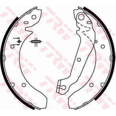TRW Bremsbacken GS6166