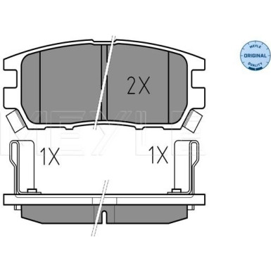 Bremsbelagsatz Mitsubishi T. Pajero 90- Mit Sensor | 025 218 4014/W