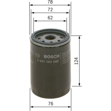Ölfilter | ROVER,MG,ROEWE | 0 451 103 340