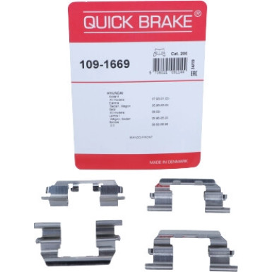 391-1669 Montagesatz f.Bremsklötze | HYUNDAI Accent,Getz 94 | 109-1669