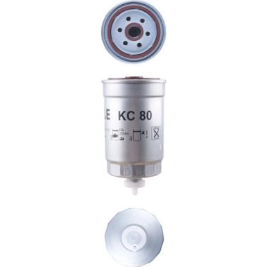 MAHLE Kraftstofffilter | KC 80