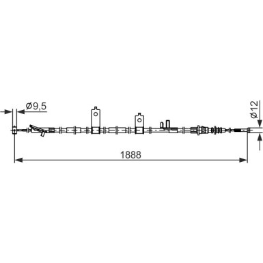 Handbremsseil | MAZDA 3 13 | 1987482855