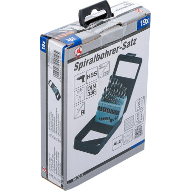 BGS HSS-Spiralbohrer-Satz 1 - 10 mm 19-tlg BGS Do it yourself 2010