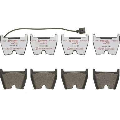 BREMBO Bremsklötze Xtra VA | AUDI A3, Q3, TT 12 | P 85 152X BREMBO Bremsklötze Xtra VA | AUDI A3, Q3, TT 12 | P 85 152X