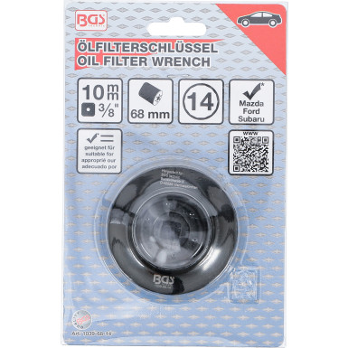 BGS Ölfilterschlüssel | 14-kant | Ø 68 mm | für Ford, Mazda, Subaru | 1039-68-14