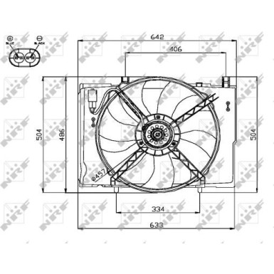 Lüfter, Motorkühlung | NRF47741